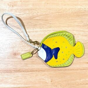 Coach Fish Motif Wristlet Tang 8846 Ltd. Edition Rare 🐠